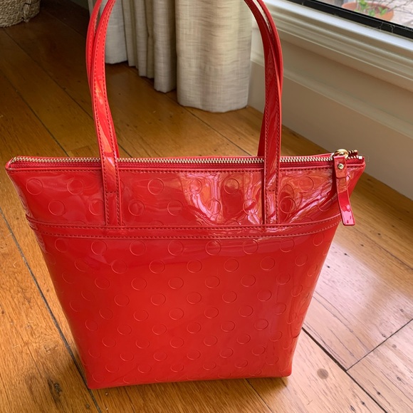 Kate Spade patent leather orange purse. Never used. - Picture 2 of 3